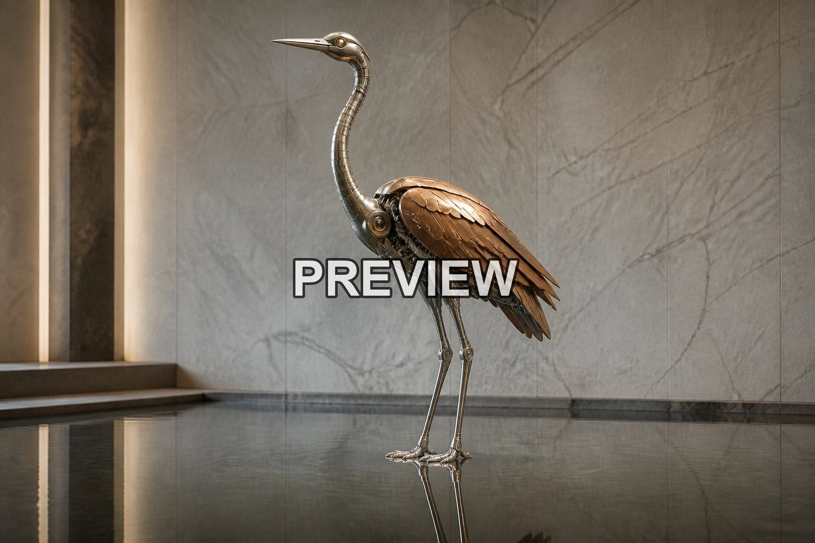 Mechanical Animal Sculptures – 10 Desktop & Phone Wallpaper Bundle – preview 10