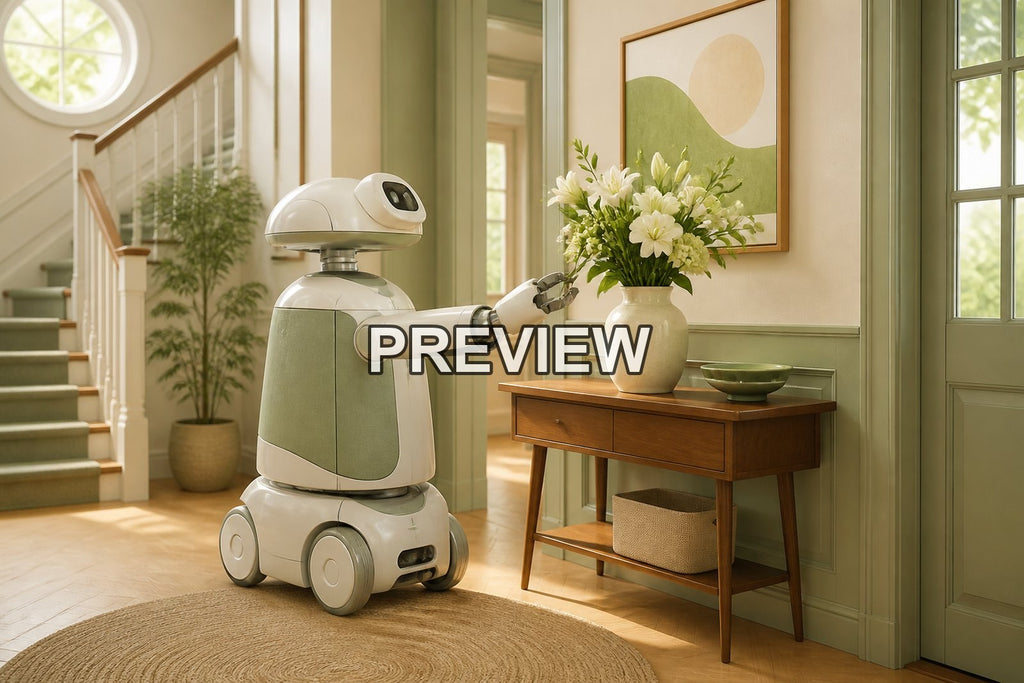 Retro Household Helper Robots – 10 Desktop & Phone Wallpaper Bundle – preview 10