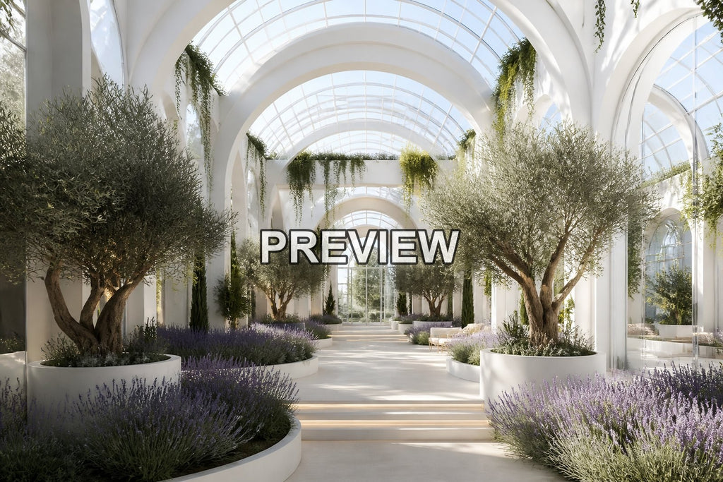 Dreamlike Greenhouses – 10 Desktop & Phone Wallpaper Bundle – preview 7