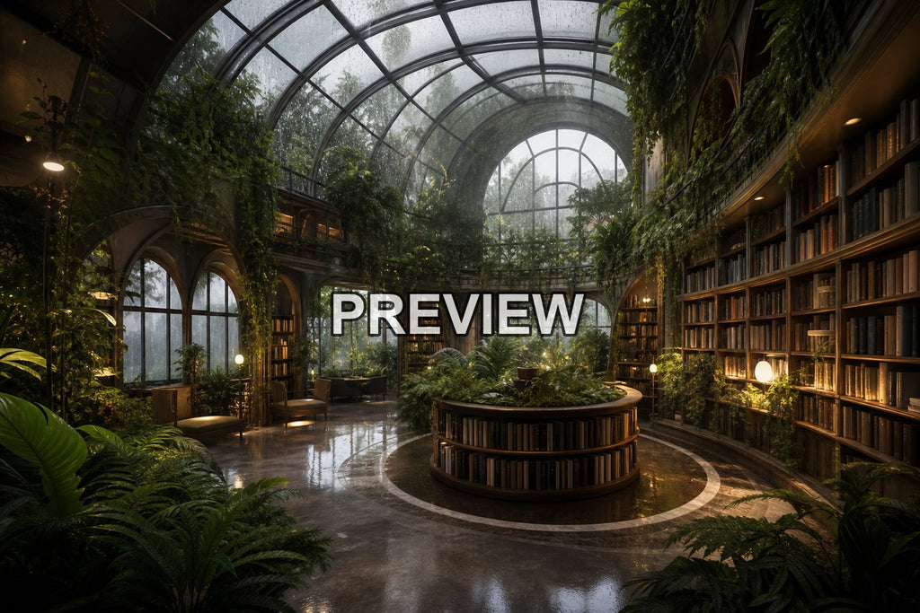 Dreamlike Greenhouses – 10 Desktop & Phone Wallpaper Bundle – preview 9