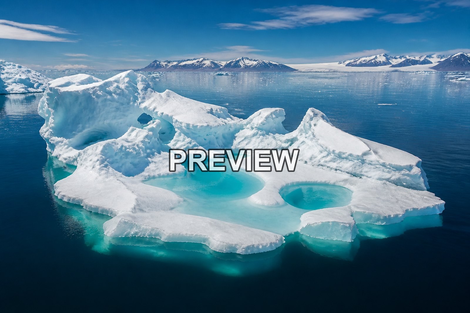 Icebergs and Arctic Landscapes – 10 Desktop & Phone Wallpaper Bundle – preview 7