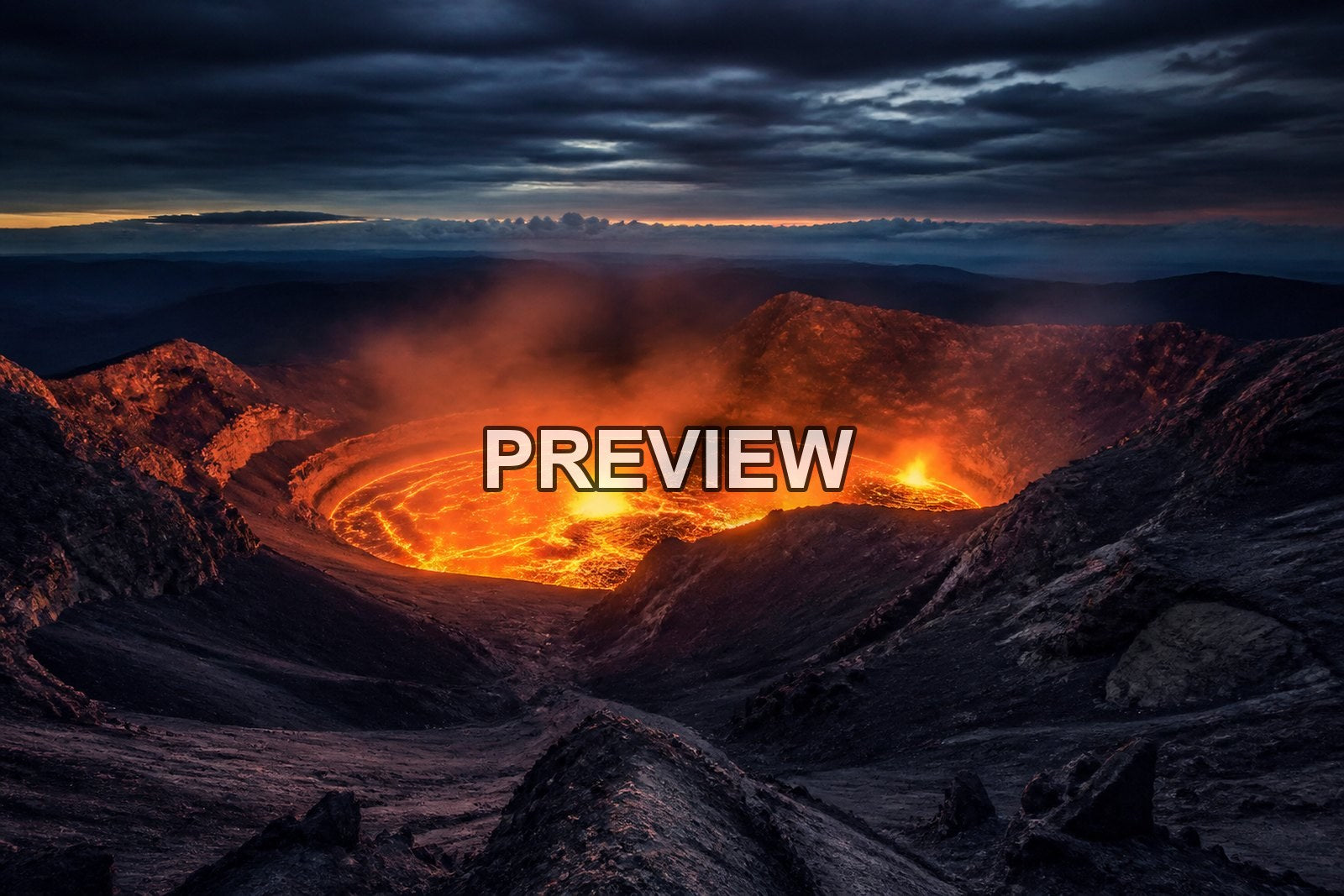 Volcanic Landscapes and Lava – 10 Desktop & Phone Wallpaper Bundle – preview 7