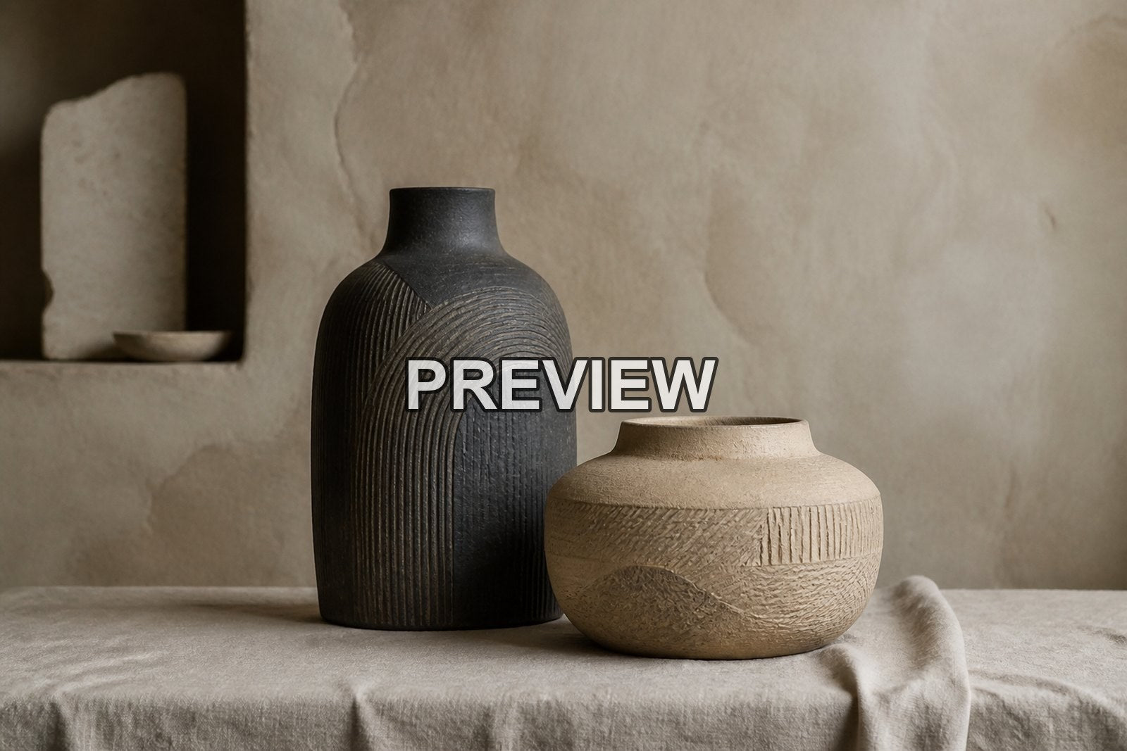 Ceramic Vase Still Lifes – 10 Desktop & Phone Wallpaper Bundle – preview 2
