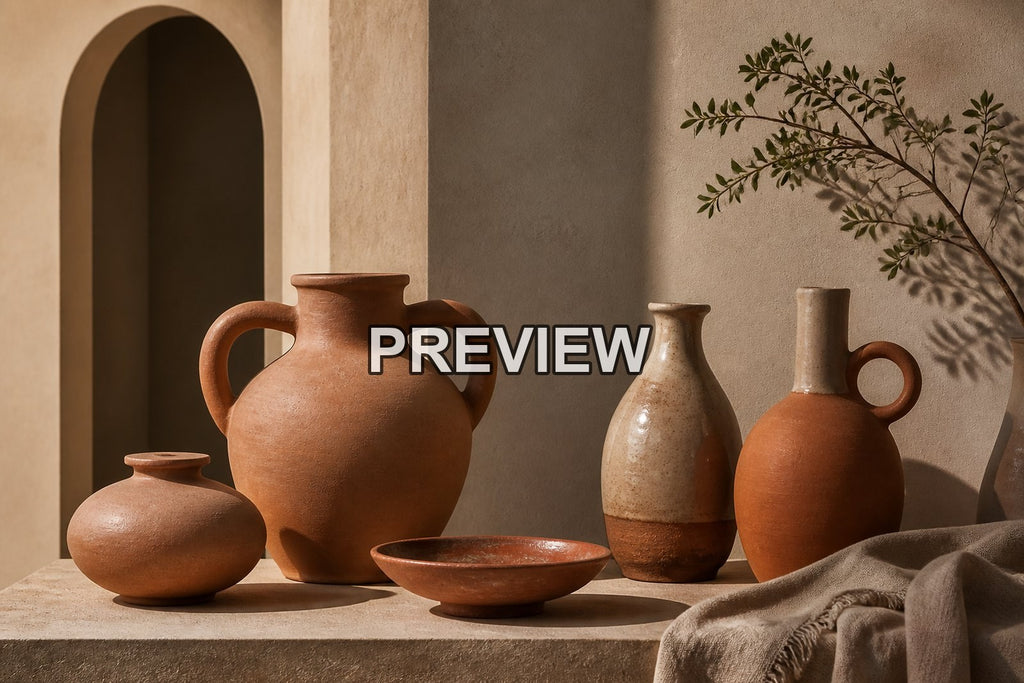 Ceramic Vase Still Lifes – 10 Desktop & Phone Wallpaper Bundle – preview 4