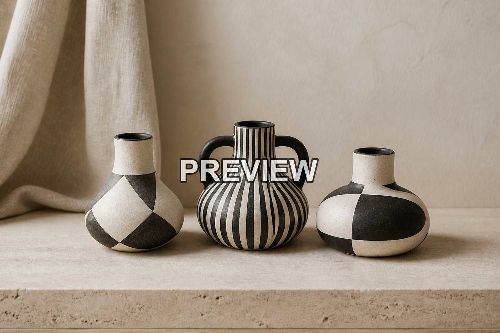 Ceramic Vase Still Lifes – 10 Desktop & Phone Wallpaper Bundle – preview 7