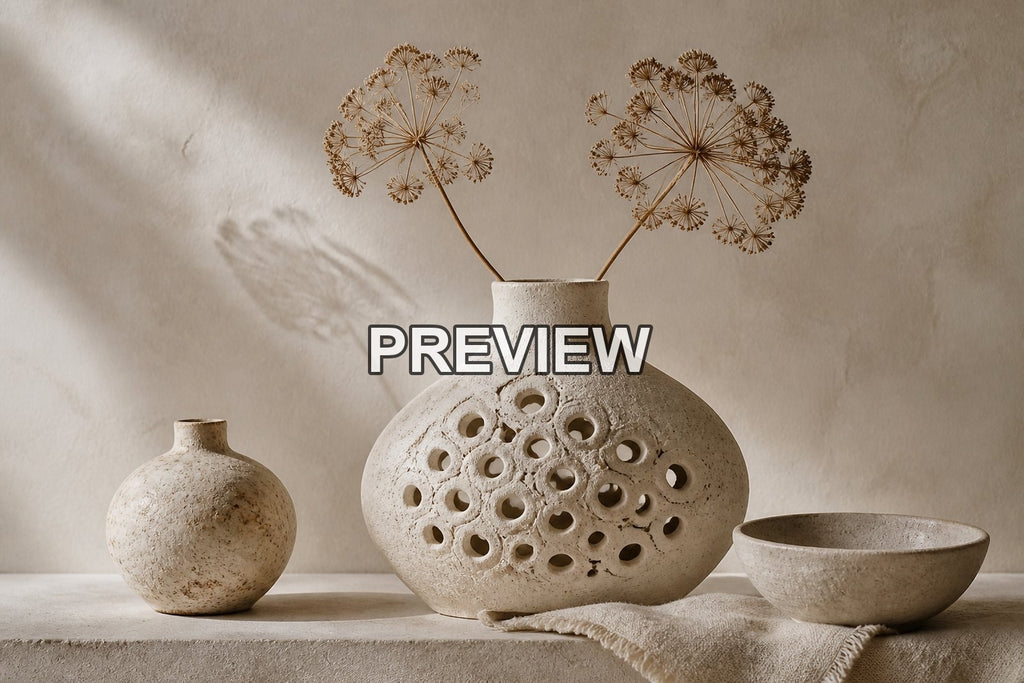 Ceramic Vase Still Lifes – 10 Desktop & Phone Wallpaper Bundle – preview 9