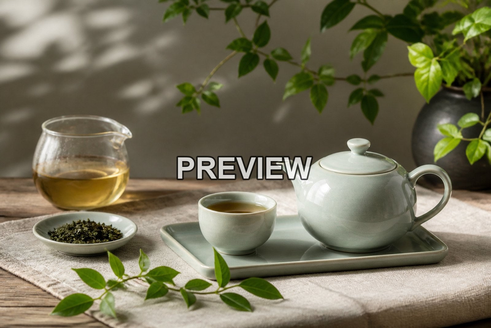 Unbranded Tea Ceremony Still Lifes – 10 Desktop & Phone Wallpaper Bundle – preview 2