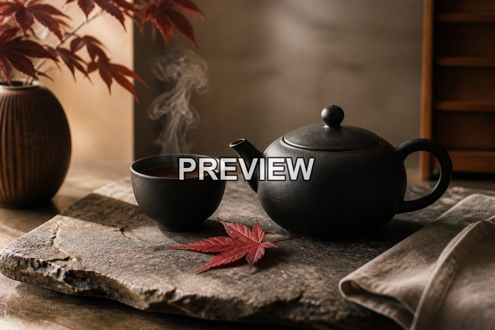 Unbranded Tea Ceremony Still Lifes – 10 Desktop & Phone Wallpaper Bundle – preview 3
