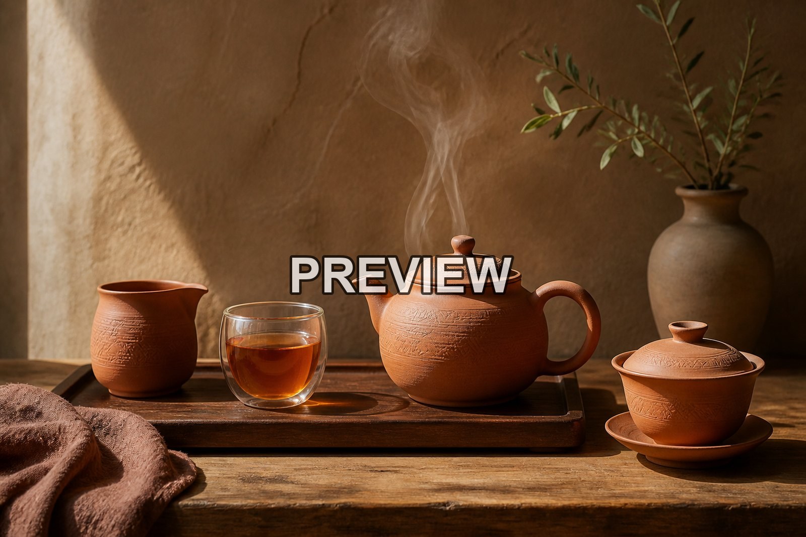 Unbranded Tea Ceremony Still Lifes – 10 Desktop & Phone Wallpaper Bundle – preview 4