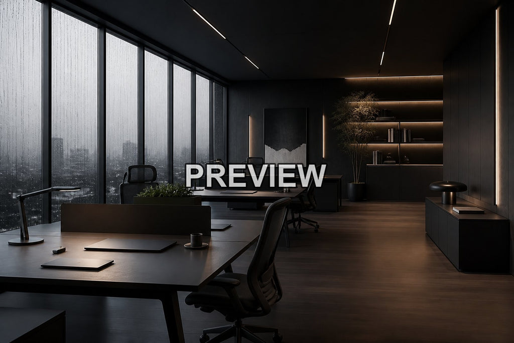 Futuristic Offices – 10 Desktop & Phone Wallpaper Bundle – preview 8