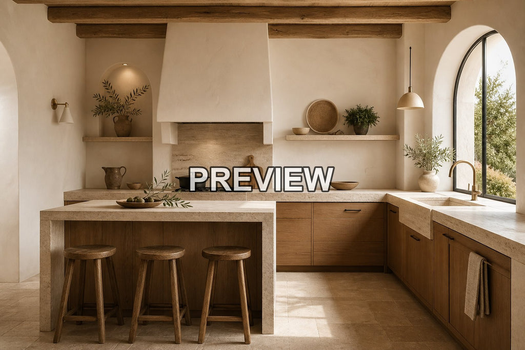 Minimalist Kitchens – 10 Desktop & Phone Wallpaper Bundle – preview 3