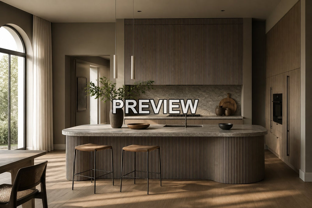 Minimalist Kitchens – 10 Desktop & Phone Wallpaper Bundle – preview 5