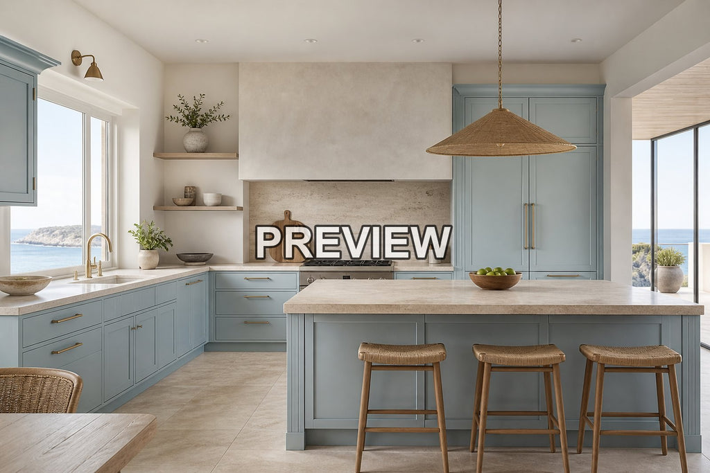 Minimalist Kitchens – 10 Desktop & Phone Wallpaper Bundle – preview 6