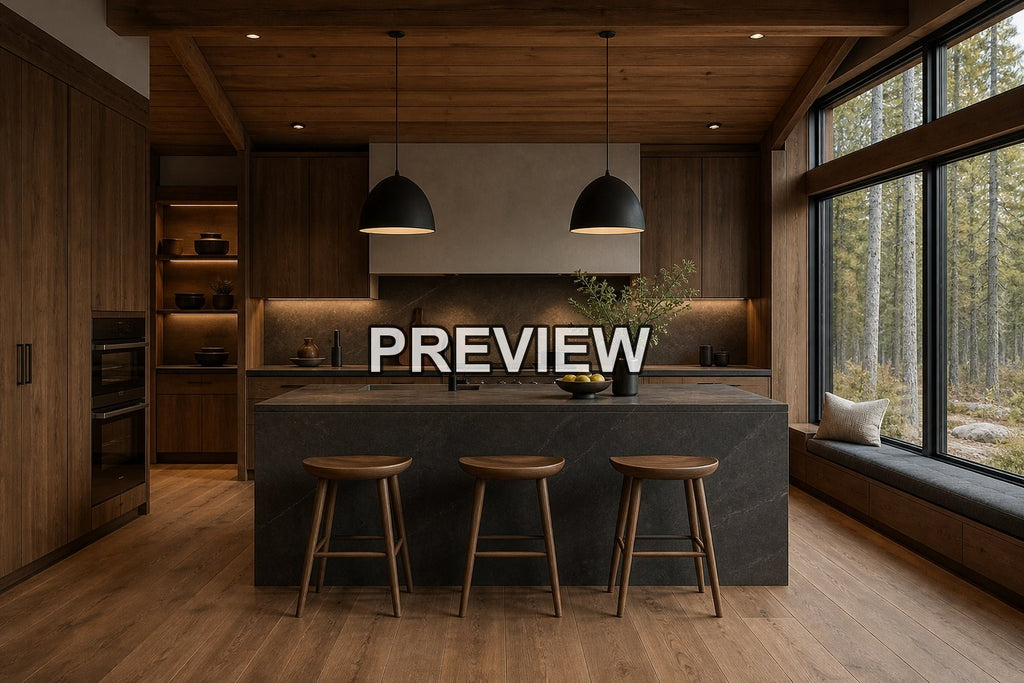 Minimalist Kitchens – 10 Desktop & Phone Wallpaper Bundle – preview 9