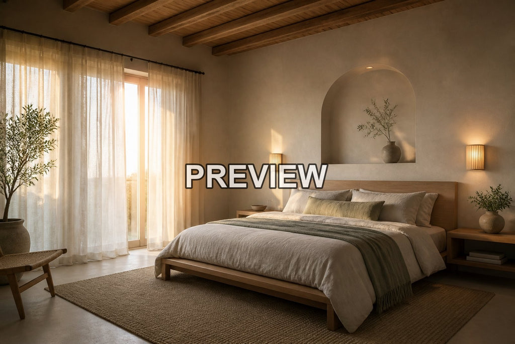 Dreamlike Bedrooms – 10 Desktop & Phone Wallpaper Bundle – preview 1
