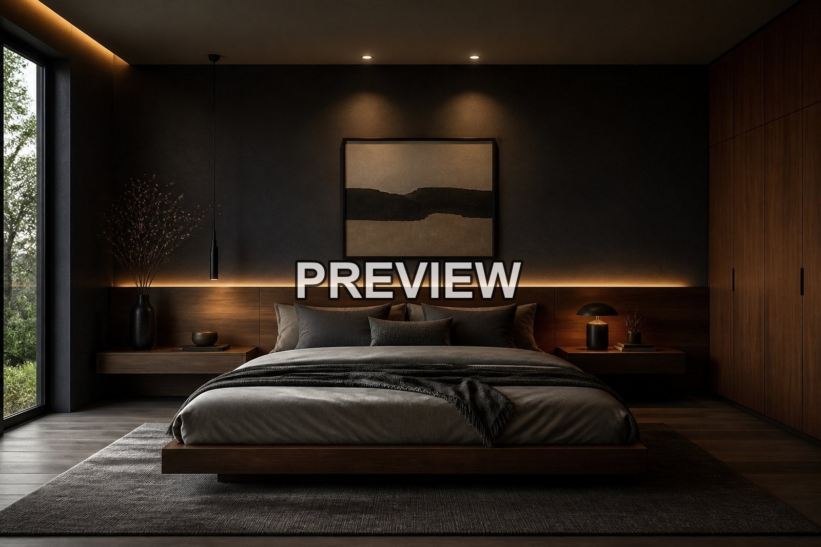 Dreamlike Bedrooms – 10 Desktop & Phone Wallpaper Bundle – preview 4