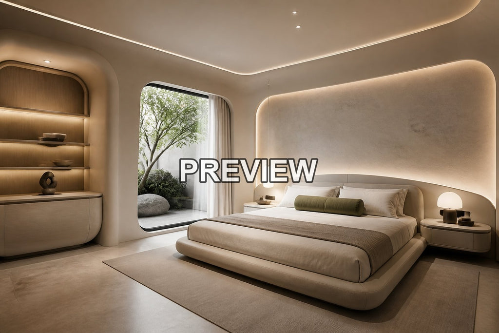 Dreamlike Bedrooms – 10 Desktop & Phone Wallpaper Bundle – preview 8