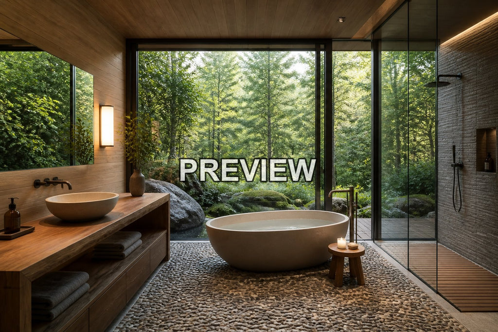 Modern Bathrooms – 10 Desktop & Phone Wallpaper Bundle – preview 4