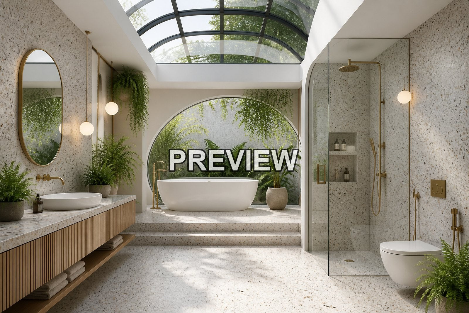 Modern Bathrooms – 10 Desktop & Phone Wallpaper Bundle – preview 7