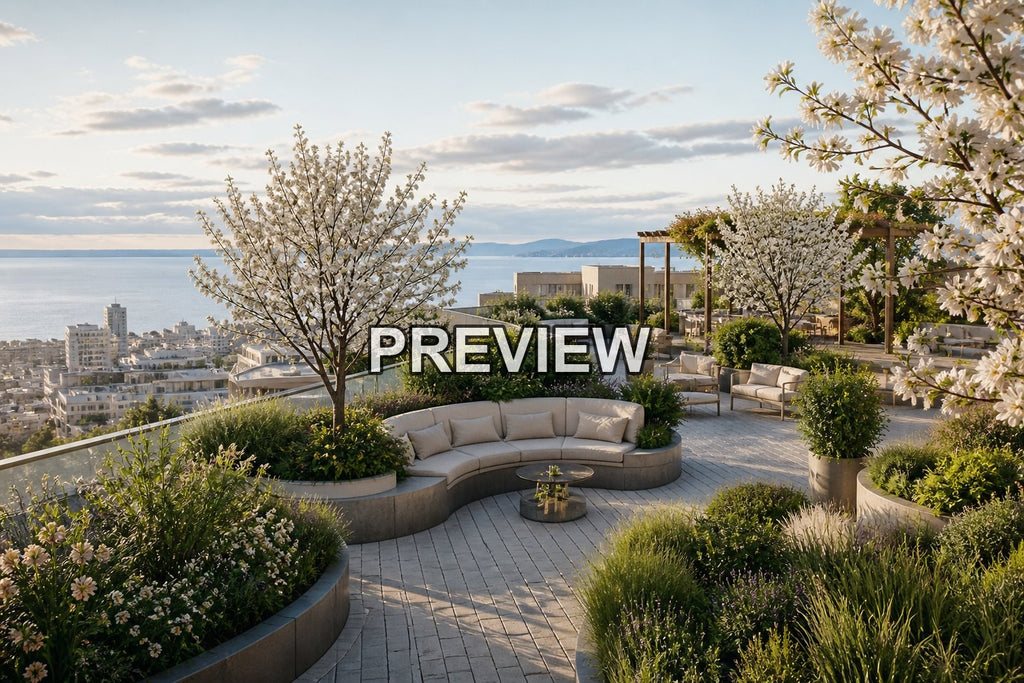 Urban Rooftop Gardens – 10 Desktop & Phone Wallpaper Bundle – preview 3