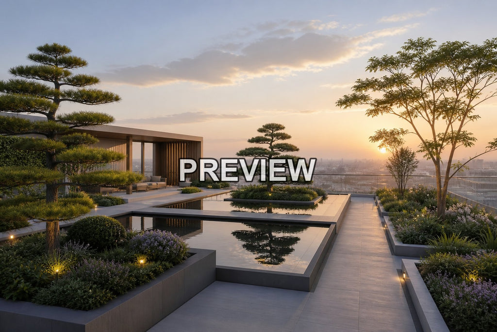 Urban Rooftop Gardens – 10 Desktop & Phone Wallpaper Bundle – preview 4
