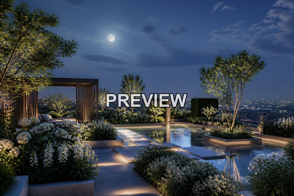 Urban Rooftop Gardens – 10 Desktop & Phone Wallpaper Bundle – preview 9