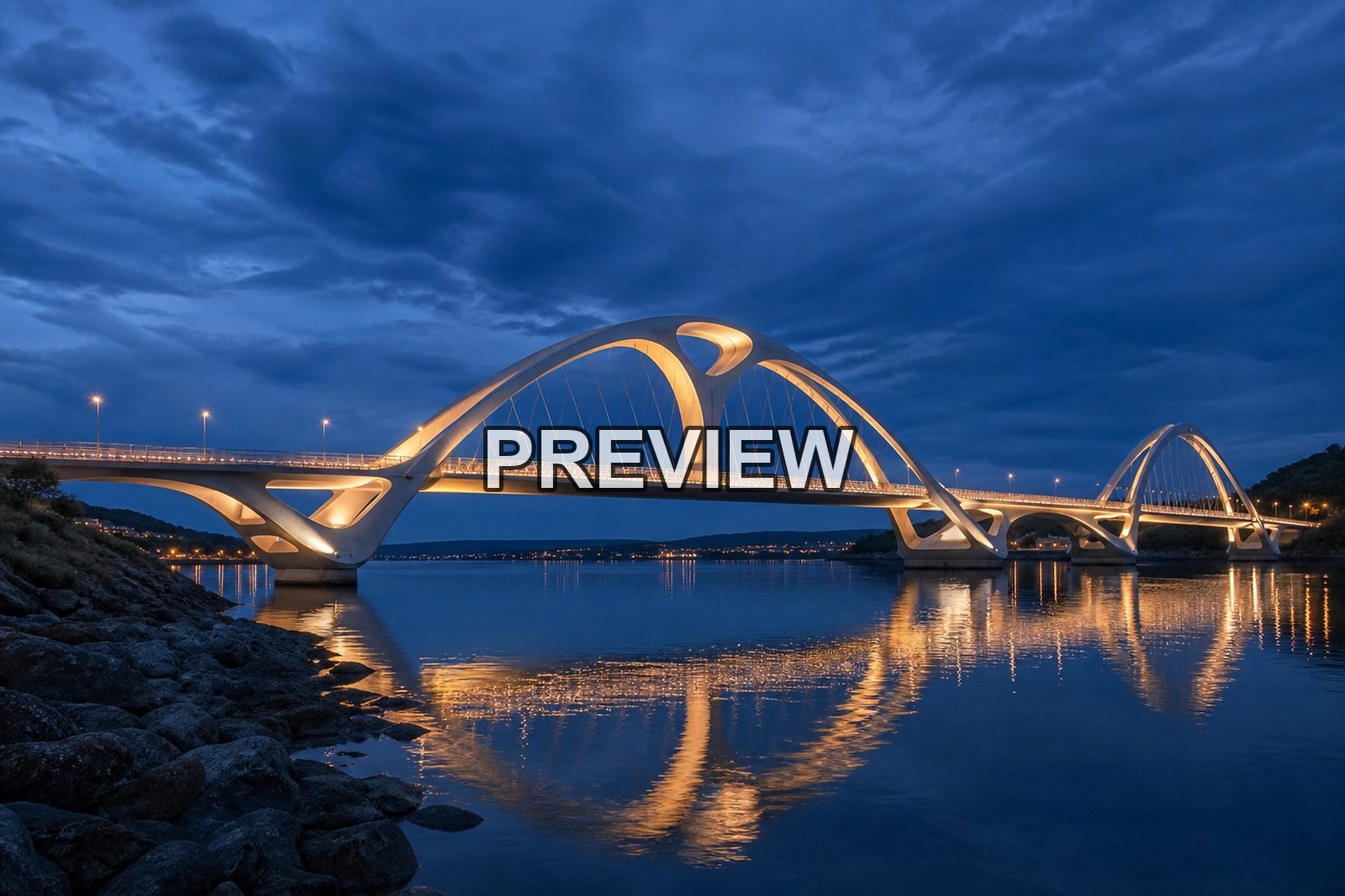 Futuristic Bridges – 10 Desktop & Phone Wallpaper Bundle – preview 3