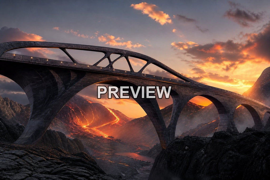 Futuristic Bridges – 10 Desktop & Phone Wallpaper Bundle – preview 7