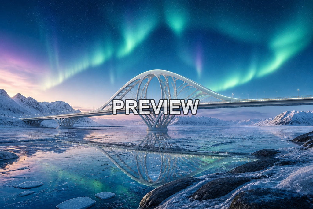 Futuristic Bridges – 10 Desktop & Phone Wallpaper Bundle – preview 9
