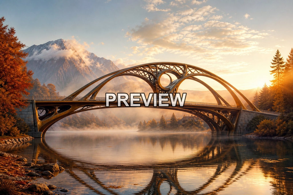 Futuristic Bridges – 10 Desktop & Phone Wallpaper Bundle – preview 10