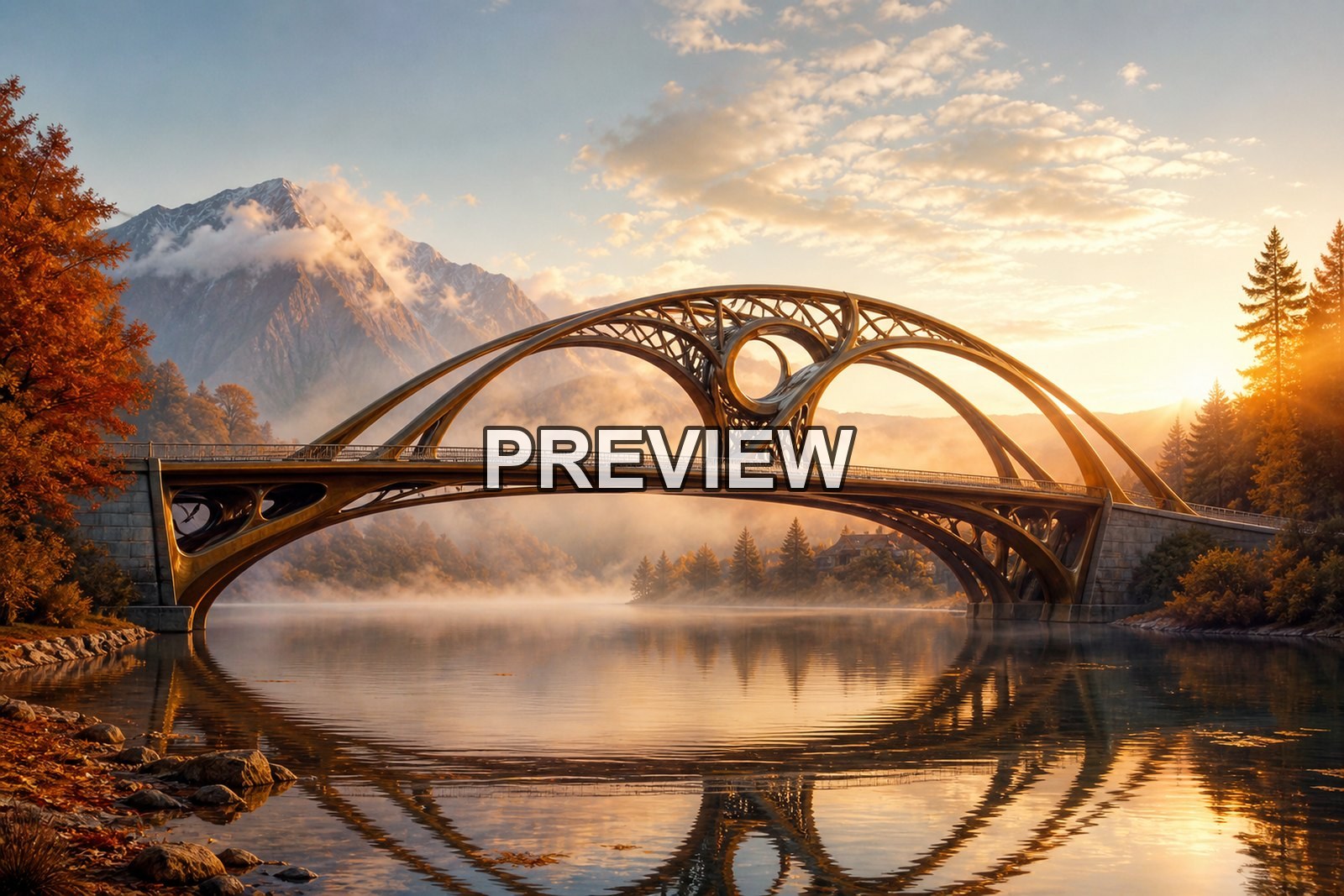 Futuristic Bridges – 10 Desktop & Phone Wallpaper Bundle – preview 10