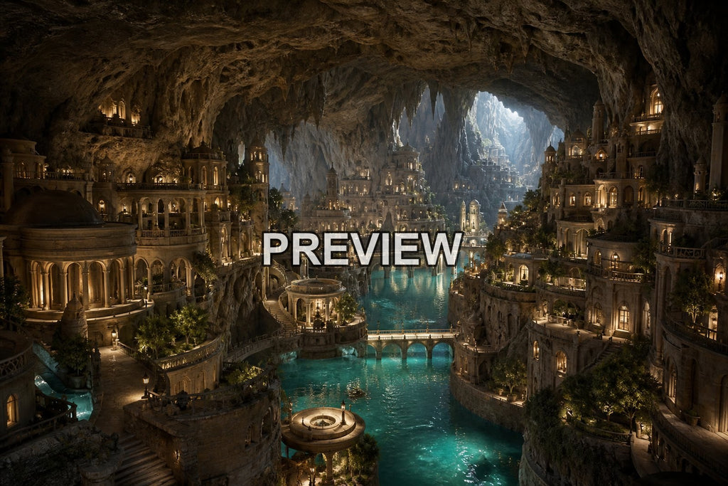Underground Cities – 10 Desktop & Phone Wallpaper Bundle – preview 1