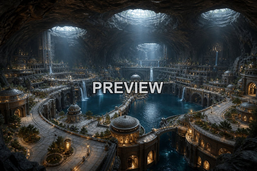 Underground Cities – 10 Desktop & Phone Wallpaper Bundle – preview 2