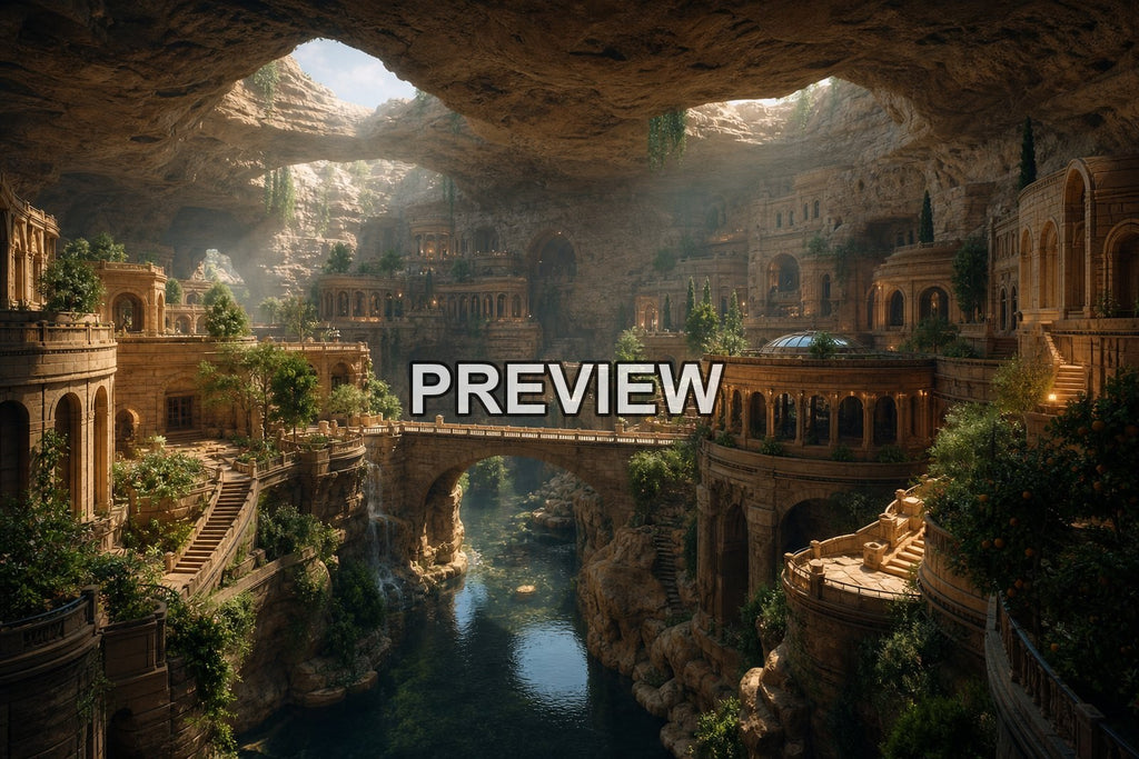 Underground Cities – 10 Desktop & Phone Wallpaper Bundle – preview 3