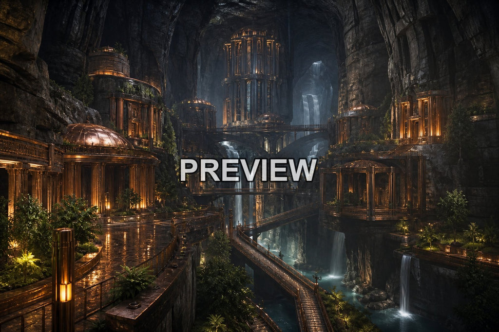 Underground Cities – 10 Desktop & Phone Wallpaper Bundle – preview 4