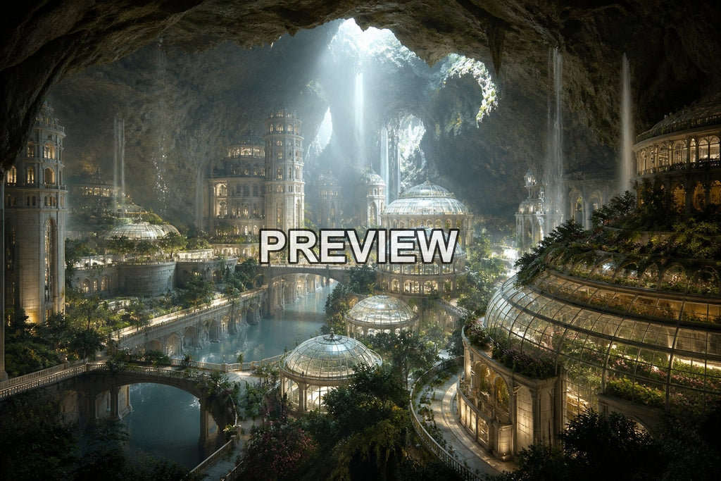 Underground Cities – 10 Desktop & Phone Wallpaper Bundle – preview 5