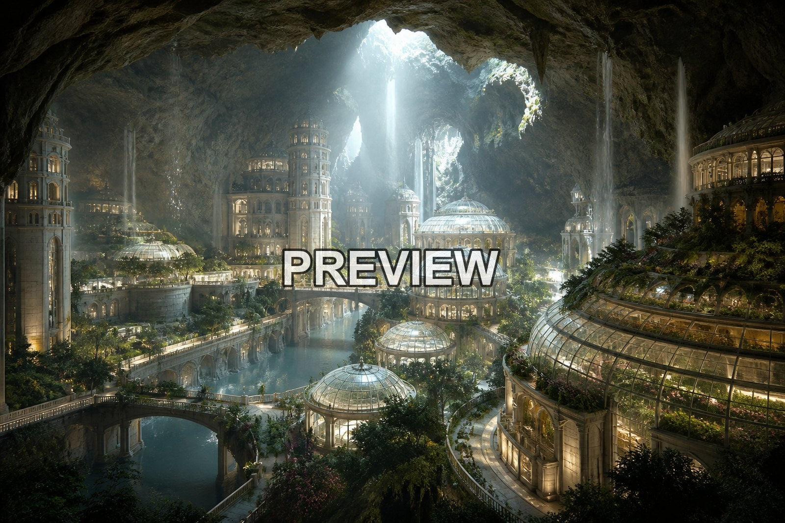Underground Cities – 10 Desktop & Phone Wallpaper Bundle – preview 5