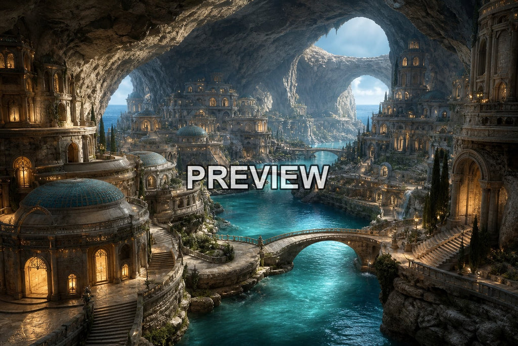 Underground Cities – 10 Desktop & Phone Wallpaper Bundle – preview 6