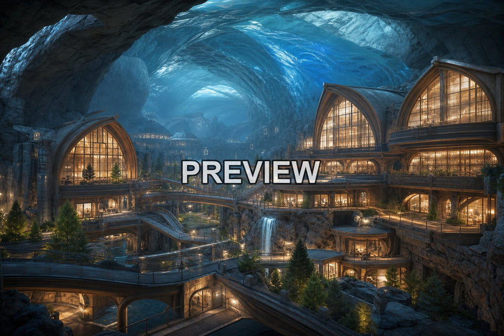 Underground Cities – 10 Desktop & Phone Wallpaper Bundle – preview 7