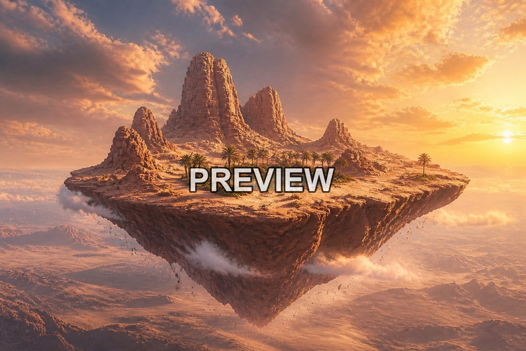 Floating Islands – 10 Desktop & Phone Wallpaper Bundle – preview 3