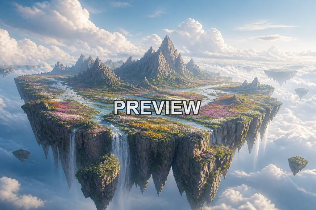 Floating Islands – 10 Desktop & Phone Wallpaper Bundle – preview 8
