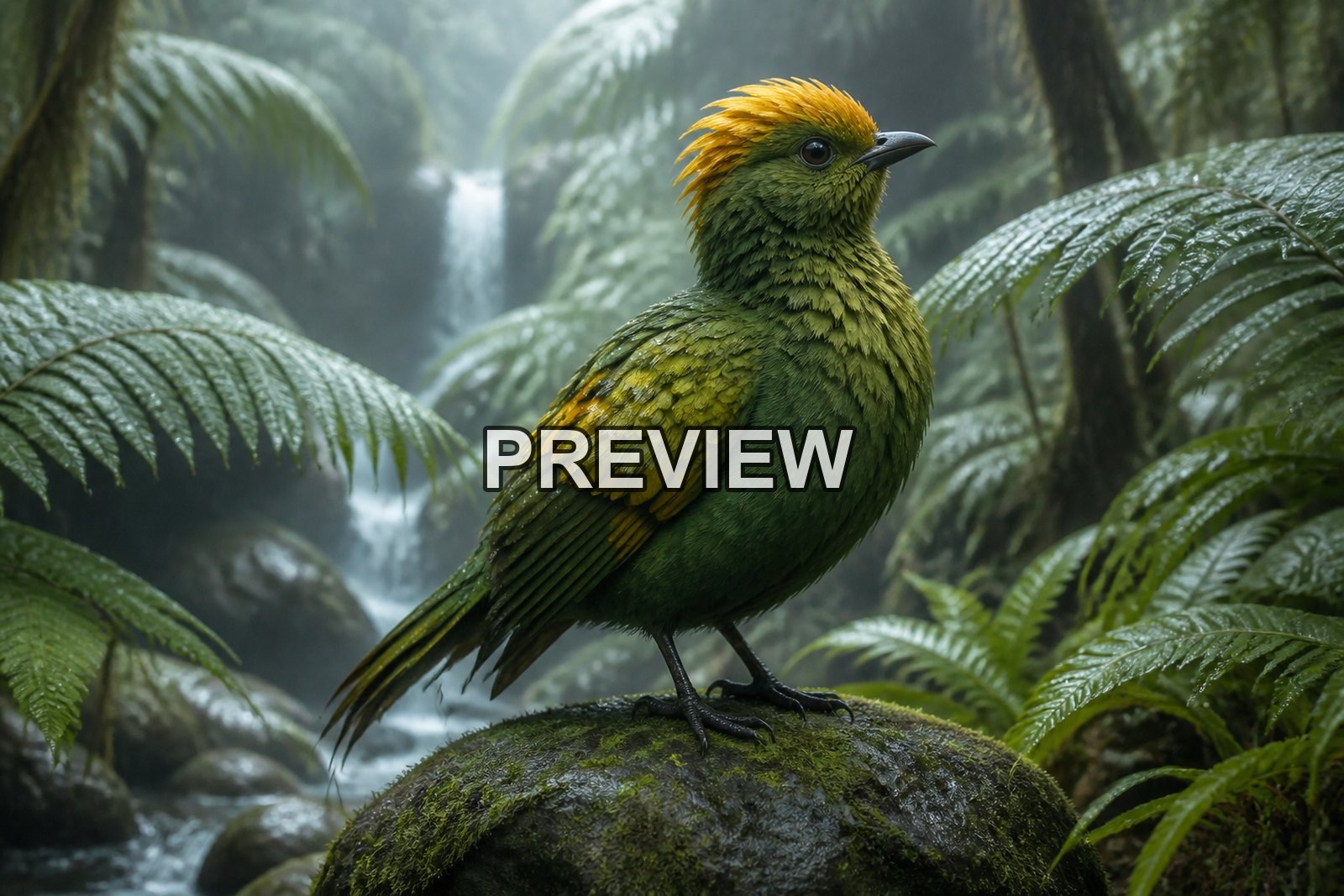 Fantasy Birds – 10 Desktop & Phone Wallpaper Bundle – preview 3