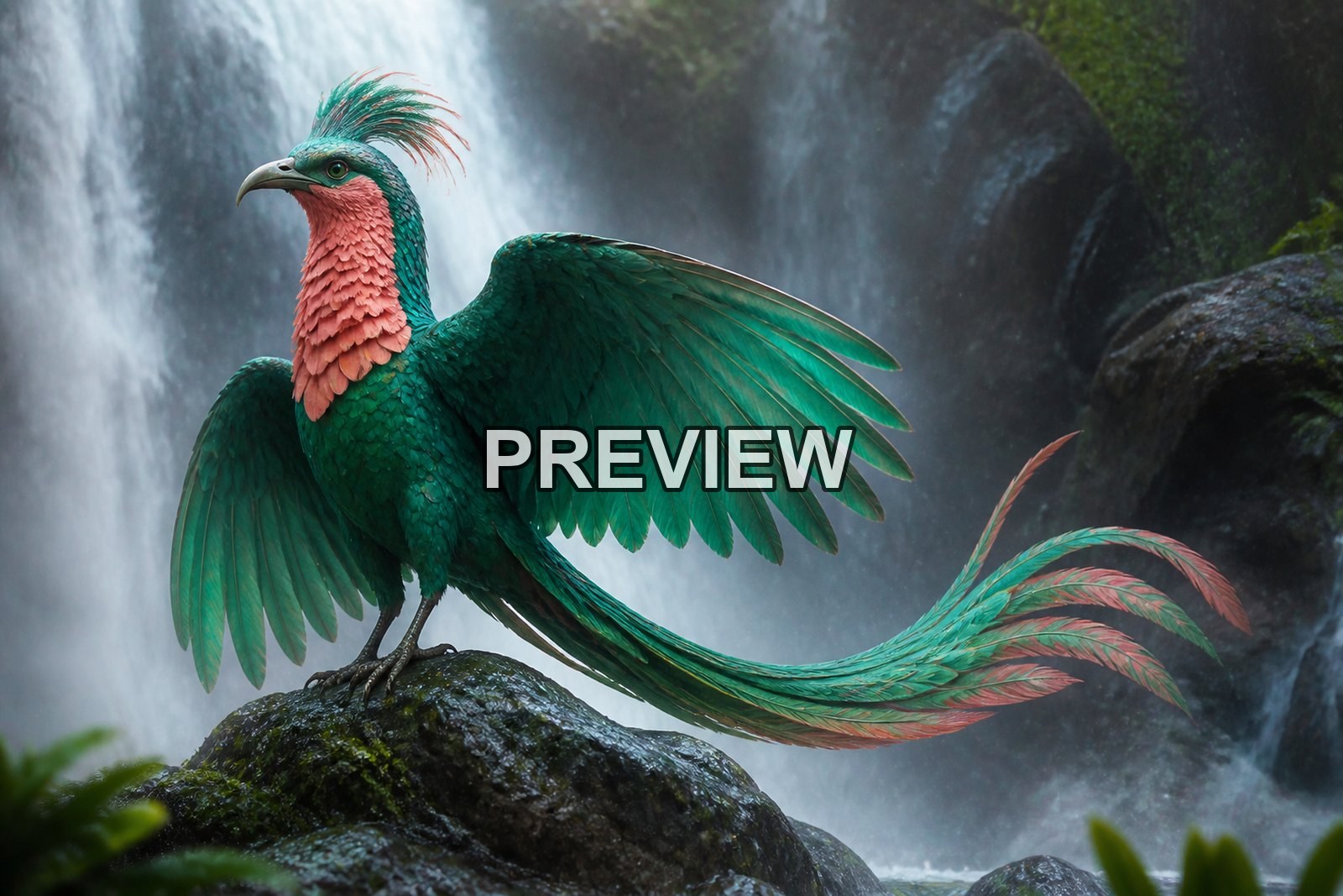 Fantasy Birds – 10 Desktop & Phone Wallpaper Bundle – preview 7