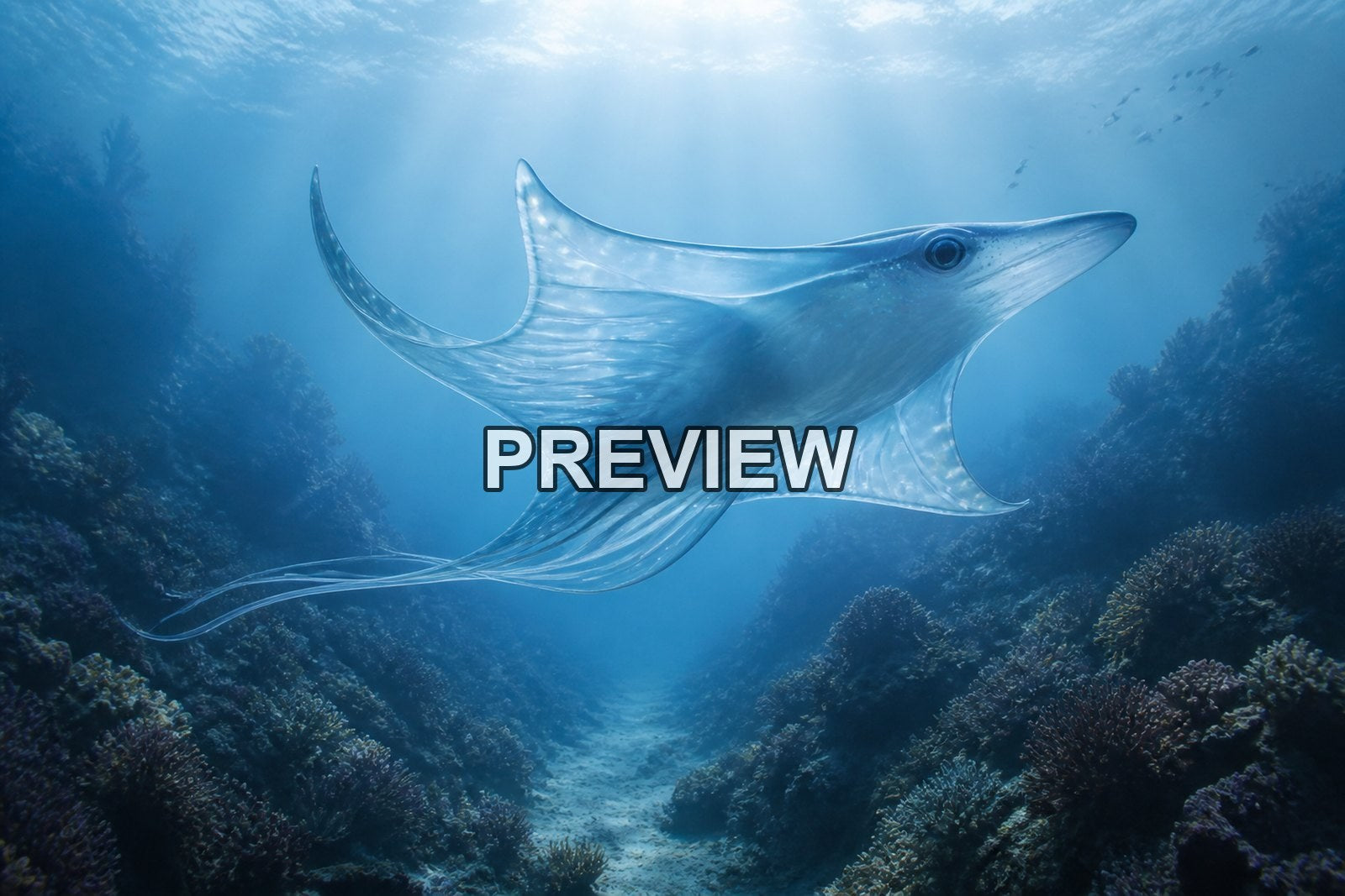 Fantasy Sea Creatures – 10 Desktop & Phone Wallpaper Bundle – preview 1