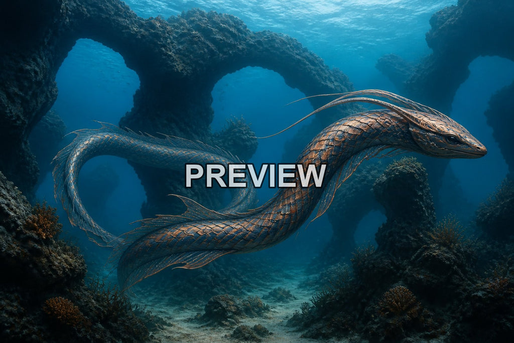 Fantasy Sea Creatures – 10 Desktop & Phone Wallpaper Bundle – preview 7