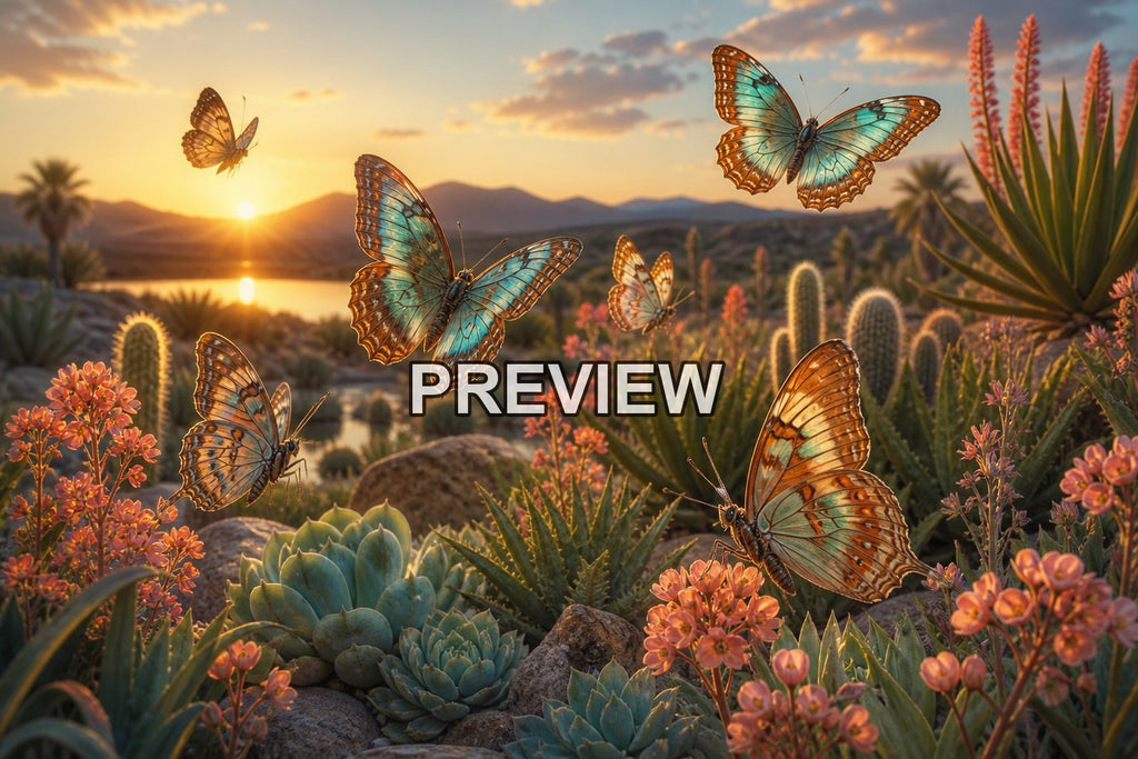 Butterfly Worlds – 10 Desktop & Phone Wallpaper Bundle – preview 3