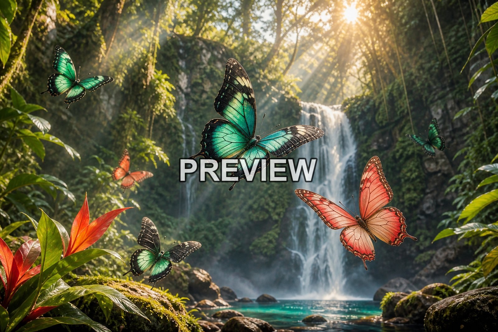 Butterfly Worlds – 10 Desktop & Phone Wallpaper Bundle – preview 5