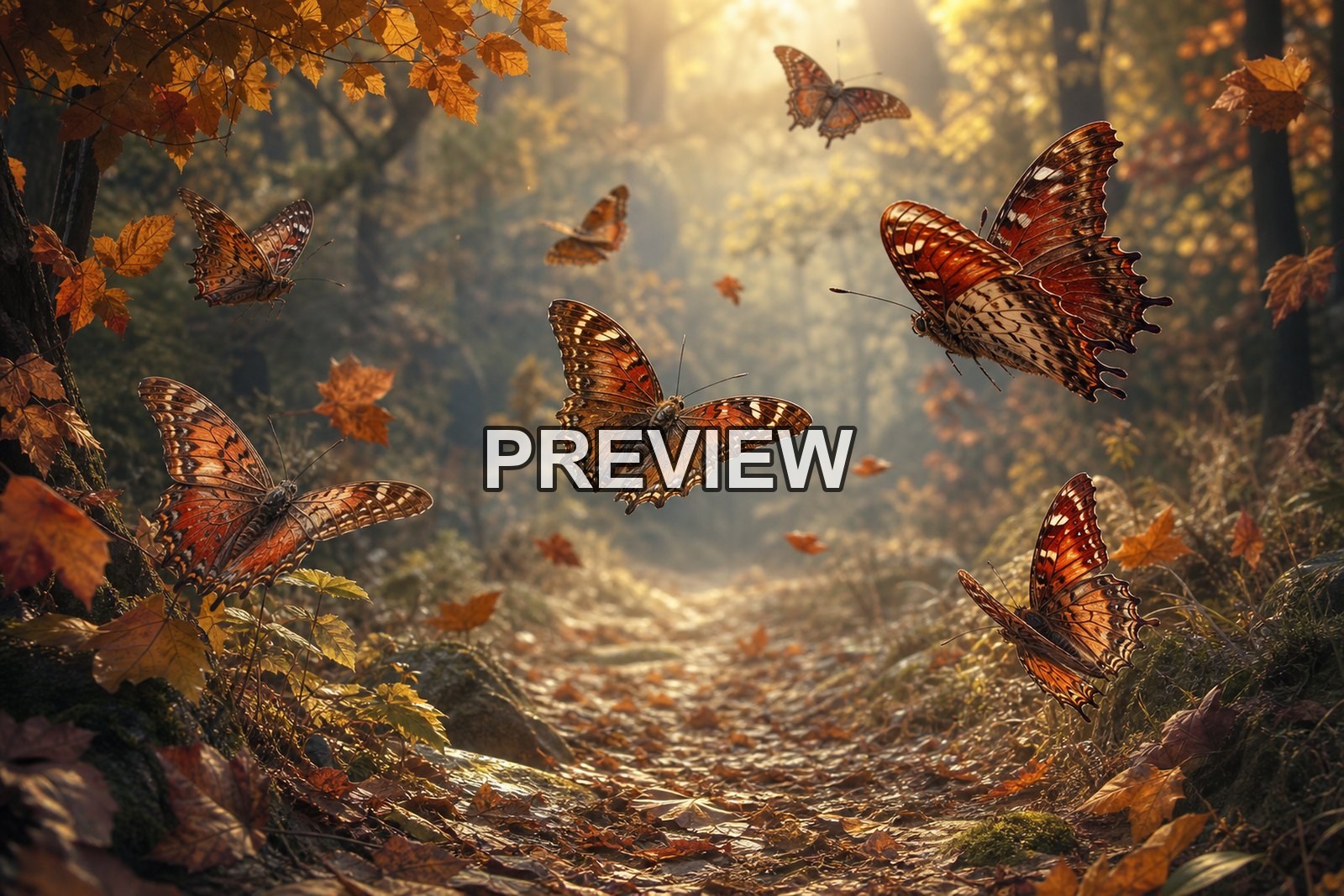 Butterfly Worlds – 10 Desktop & Phone Wallpaper Bundle – preview 6