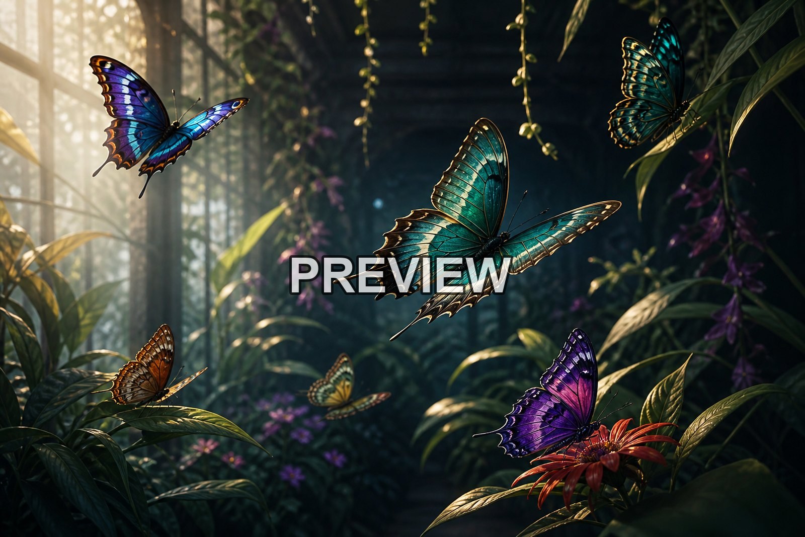 Butterfly Worlds – 10 Desktop & Phone Wallpaper Bundle – preview 8