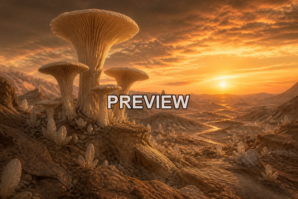 Fantasy Mushroom Worlds – 10 Desktop & Phone Wallpaper Bundle – preview 7